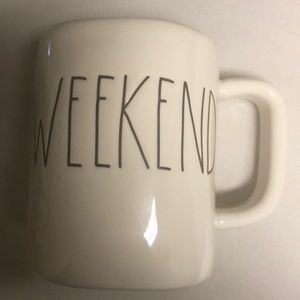 Large RAE DUNN ‘weekend’ mug